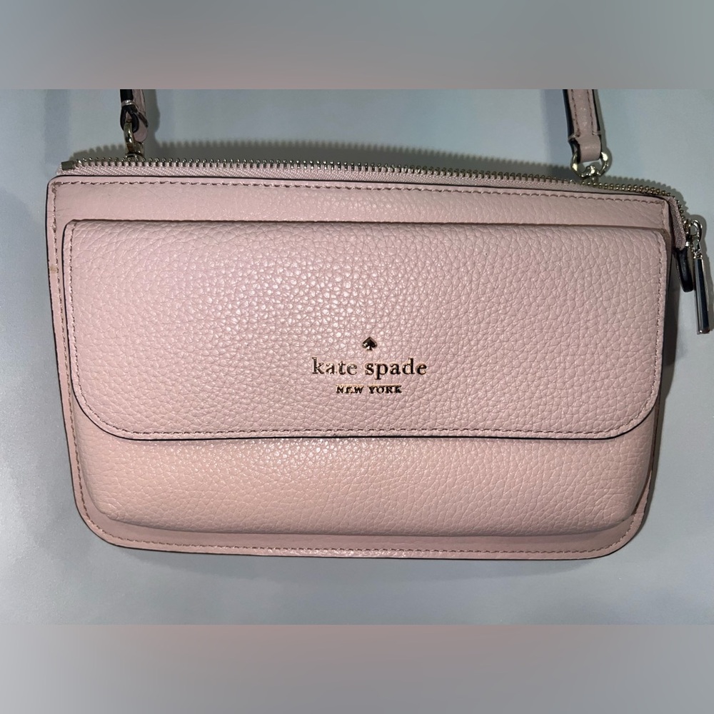 Kate Spade Blush Pebbled Leather Crossbody Bag